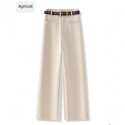 2 Prs Womens High Waist Loose Fit Straight Leg Trousers