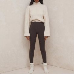 40 Prs Fashionable Women Ultra High Waist Coverstitch Leggings